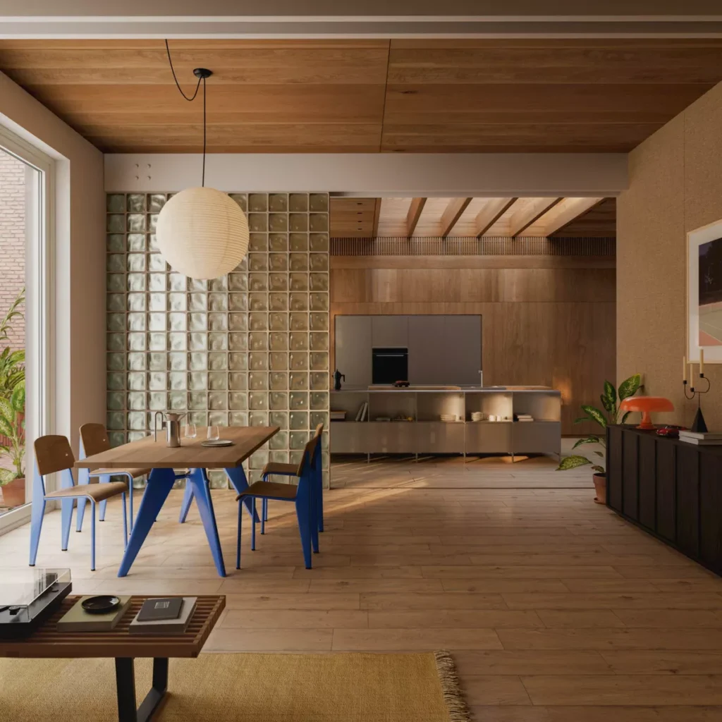 4. Sekat Pembatas Ruang Tamu & Ruang Keluarga